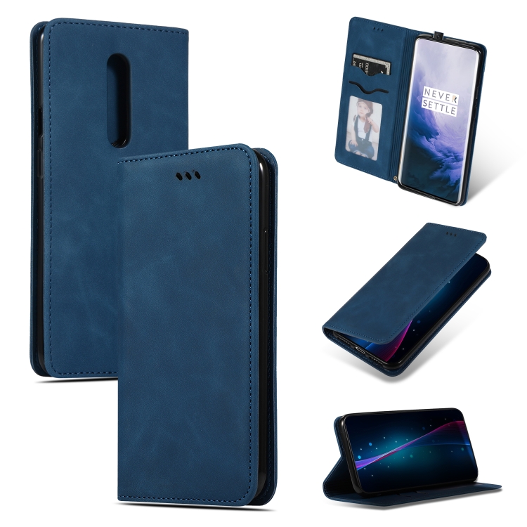 Retro Skin Feel Business Magnetic Horizontal Flip Leather Case for
