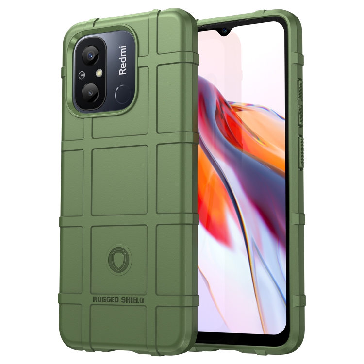 

For Xiaomi Redmi 12C Full Coverage Shockproof TPU Case(Green)