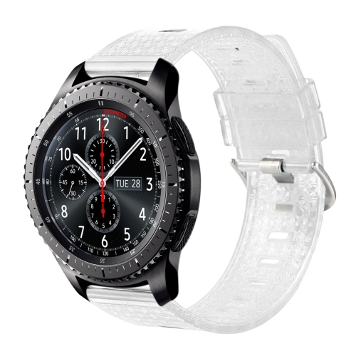 

For Samsung Gear S3 Frontier 22mm Transparent Shiny Diamond TPU Watch Band(White)