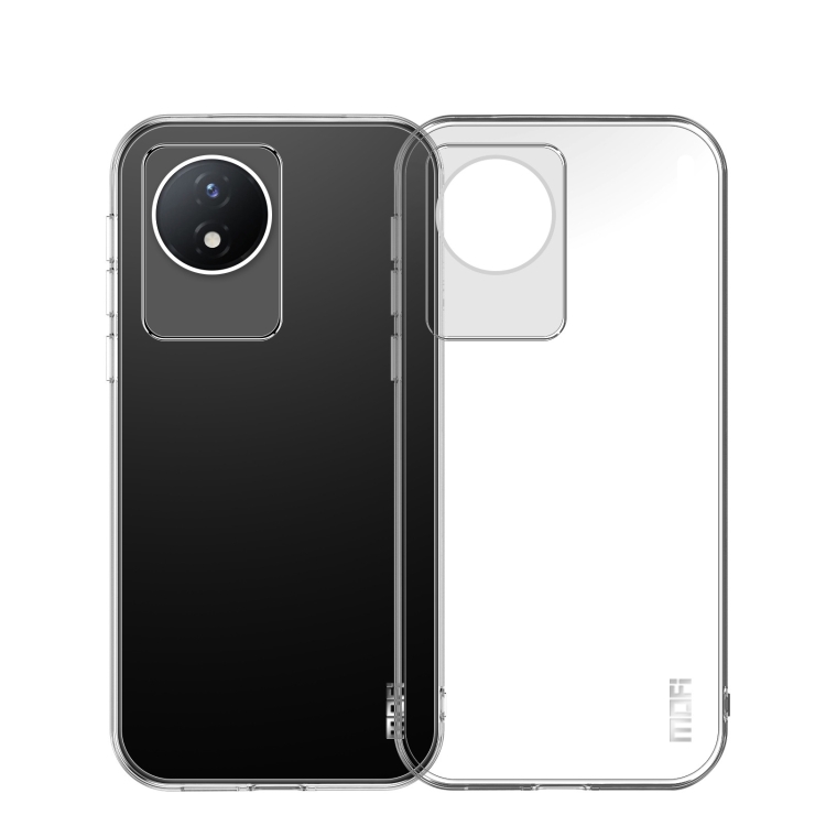 

For vivo Y02 4G MOFI Ming Series Ultra-thin TPU Phone Case(Transparent)