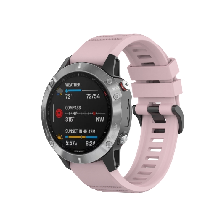 

For Amazfit Falcon 22mm Silicone Quick Detachable Sports Watch Band(Rose Powder)