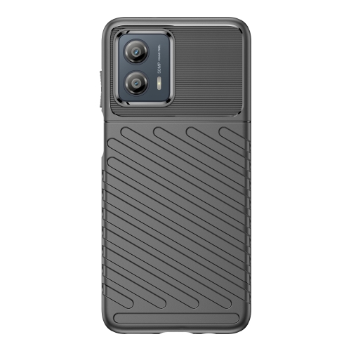 

For Motorola Moto G53 5G Thunderbolt Shockproof TPU Protective Soft Phone Case(Black)