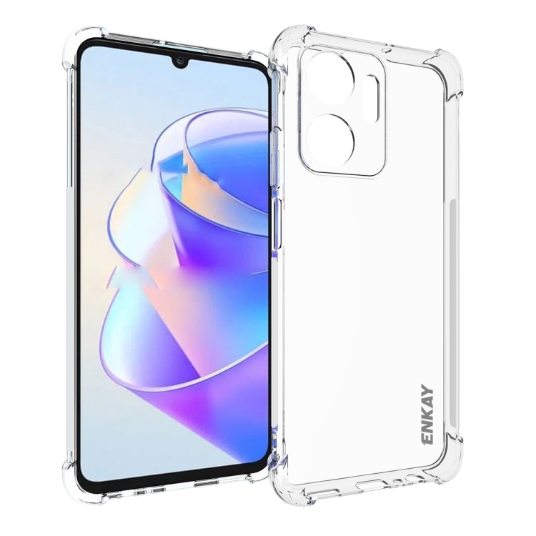

For Honor X7A 4G Global ENKAY Hat-Prince Clear TPU Shockproof Phone Case
