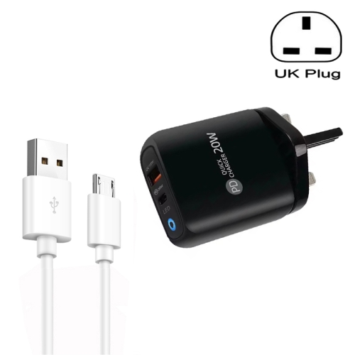 USB Wall Charger Head Kyocera Qualcomm 2.0 Quick Charge with USB-C Data  Cable