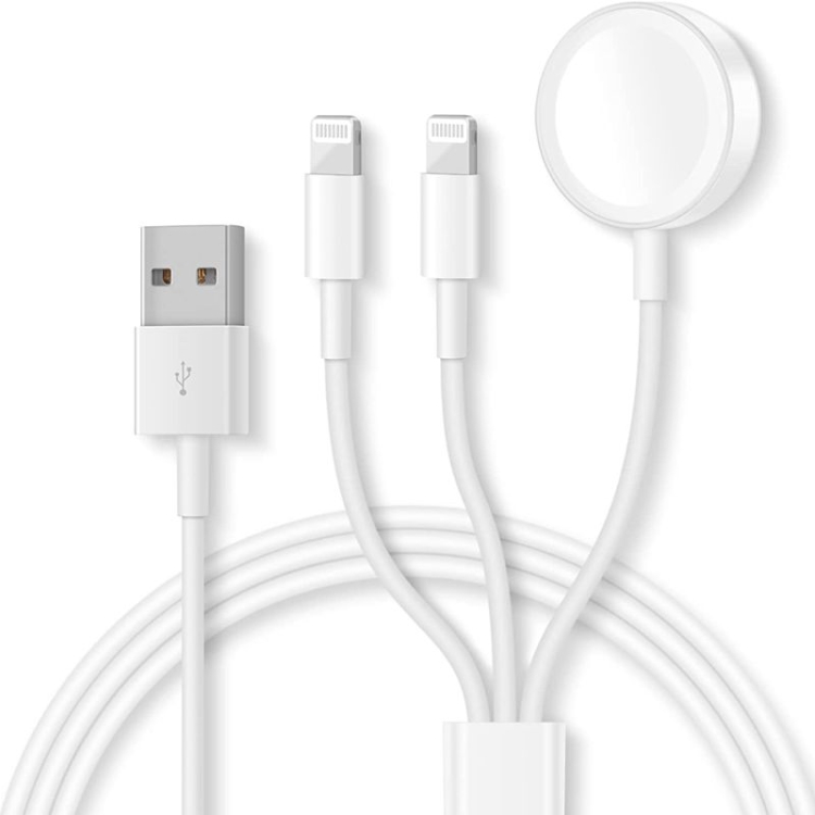 

For Apple Watch Series & iPhone 3 in 1 USB Magnetic Charging Cable 4ft/1.2m