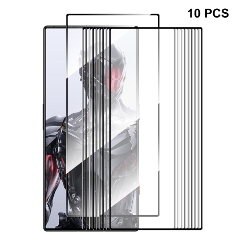 

For ZTE Nubia Red Magic 8 Pro / 8 Pro+ 10pcs ENKAY Hat-Prince Full Glue 0.26mm 9H 2.5D Tempered Glass Full Film