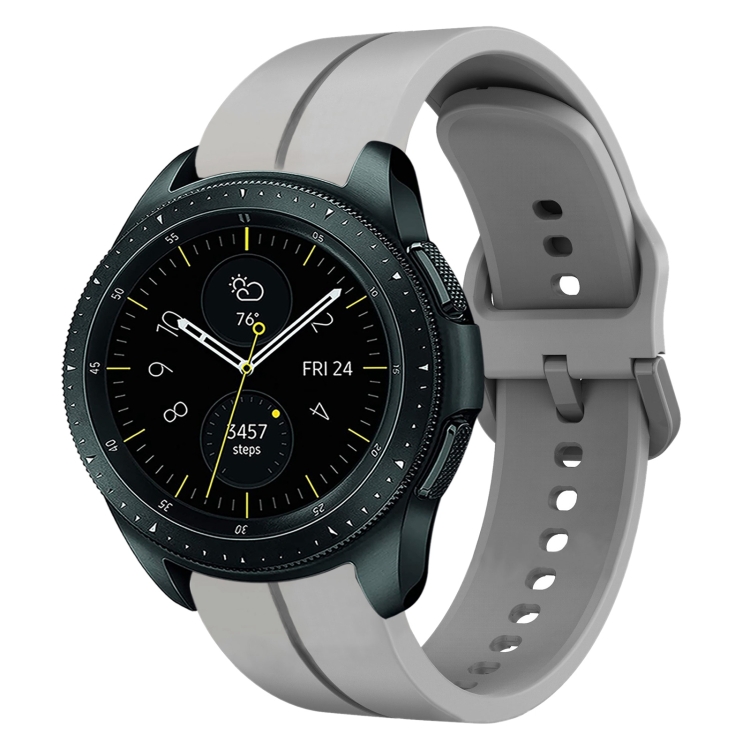 

For Samsung Galaxy Watch 42mm 20mm Loop Silicone Watch Band(Grey)
