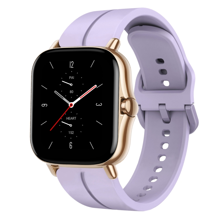 

For Amazfit GTS 2 20mm Loop Silicone Watch Band(Purple)