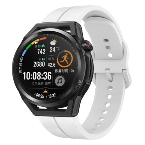 

For Huawei Watch GT Runner 22mm Loop Silicone Watch Band(White)