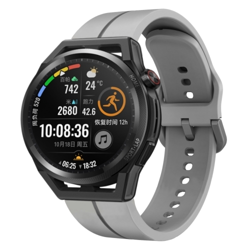 

For Huawei Watch GT Runner 22mm Loop Silicone Watch Band(Grey)