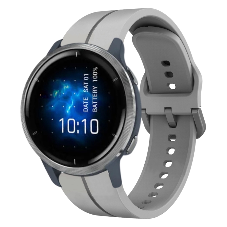 

For Garmin Venu 2 22mm Loop Silicone Watch Band(Grey)