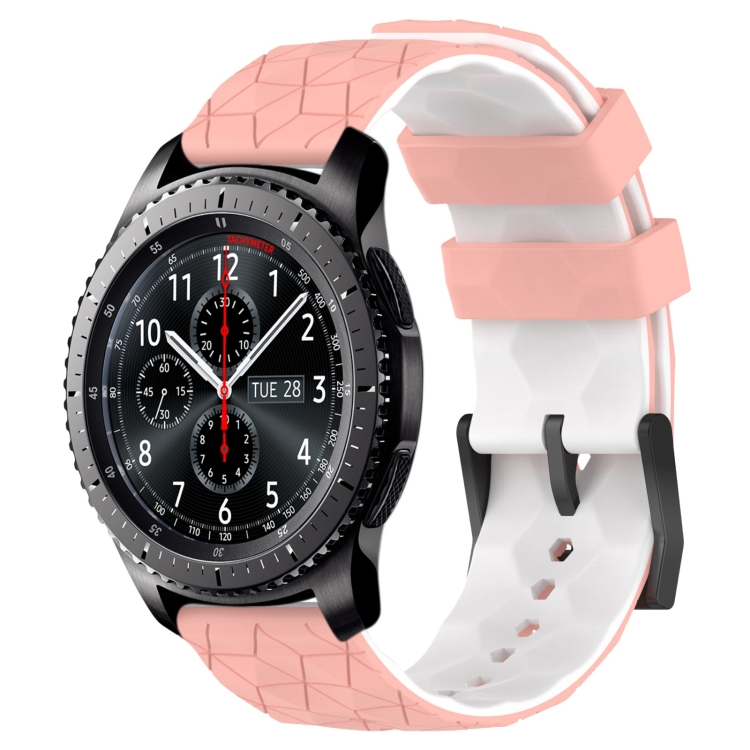For Samsung Gear S3 Frontier 22mm Football Pattern Two-Color