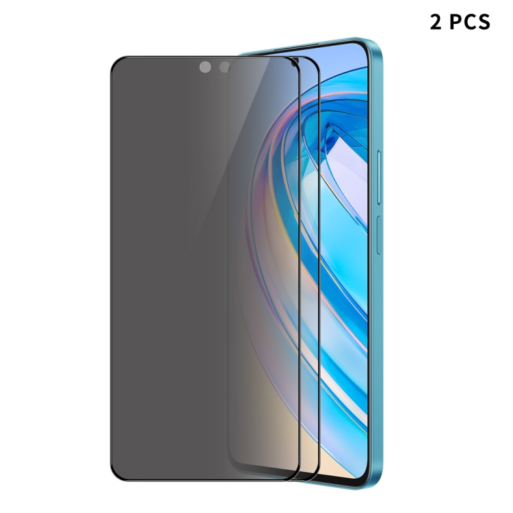 

For Honor X8A 2pcs ENKAY 28 Degree Anti-peeping Tempered Glass Full Screen Film