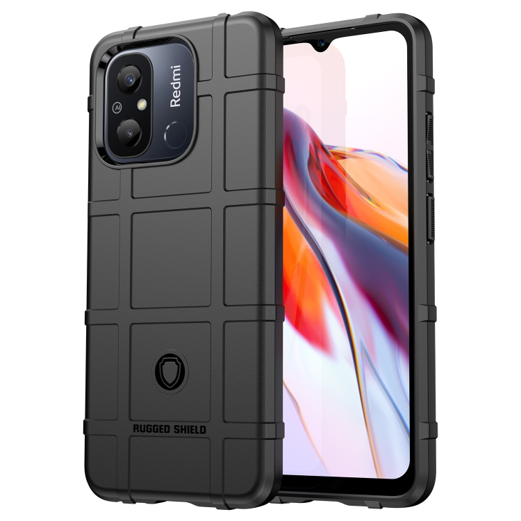 

For Xiaomi Redmi 11A Full Coverage Shockproof TPU Phone Case(Black)