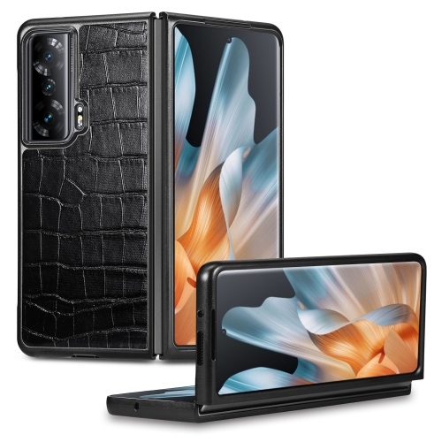 

For Honor Magic VS Crocodile Grain Phone Case(Black)