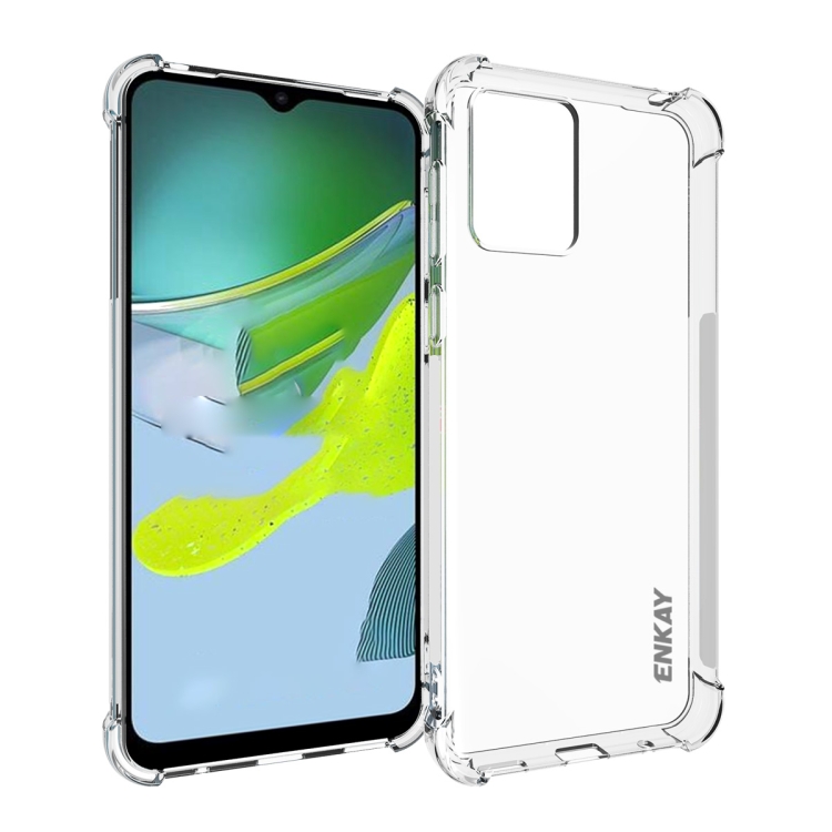 

For Motorola Moto E13 4G ENKAY Hat-Prince Clear TPU Shockproof Phone Case