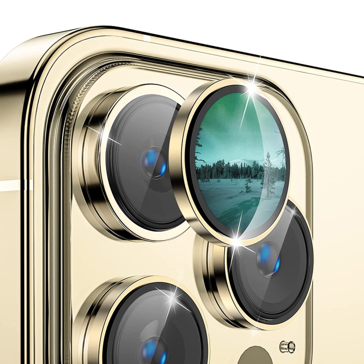 

For iPhone 12 Pro ENKAY AR Anti-reflection Camera Lens Glass Full Film(Golden)