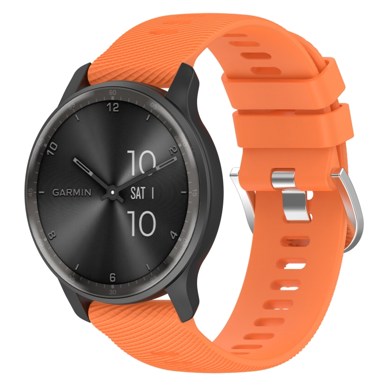 For Garmin Approach S40 20mm Cross Textured Solid Color Silicone