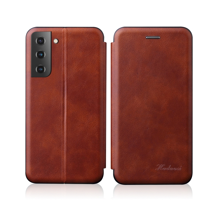

For Samsung Galaxy S23 Ultra 5G Retro Texture Magnetic Leather Case(Brown)