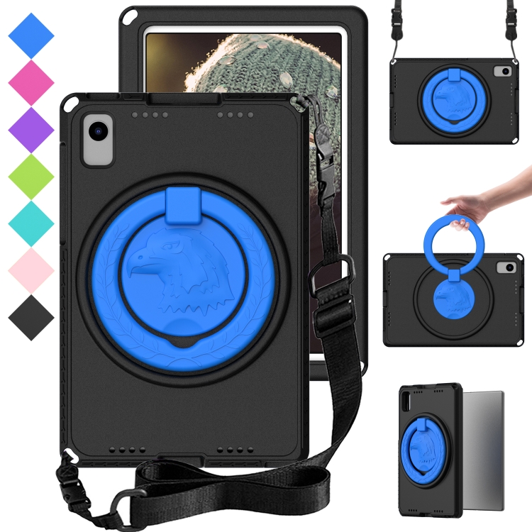 

For Samsung Galaxy Tab S6 Lite 2024 EVA Hybrid PC Shockproof Tablet Case with Frame(Black)