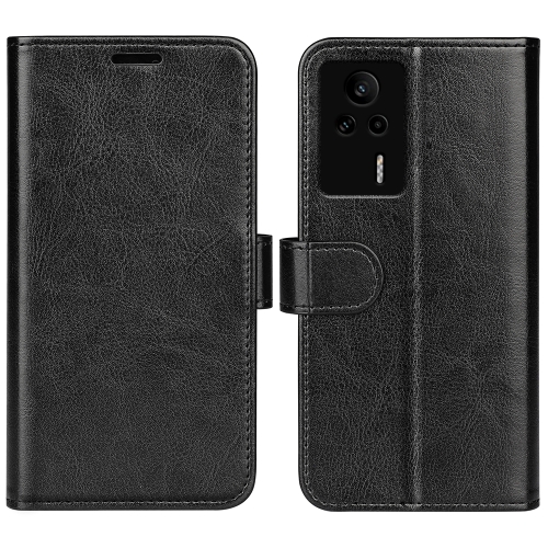 

For Xiaomi Redmi K60E R64 Texture Horizontal Flip Leather Phone Case(Black)