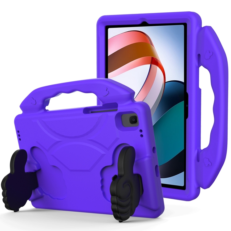 

For Xiaomi Redmi Pad 10.6 2022 Thumb Bracket EVA Shockproof Tablet Case(Purple)