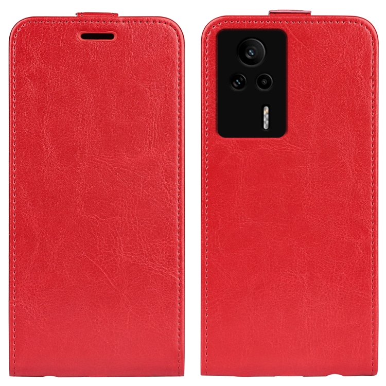 

For Xiaomi Redmi K60E R64 Texture Vertical Flip Leather Phone Case(Red)