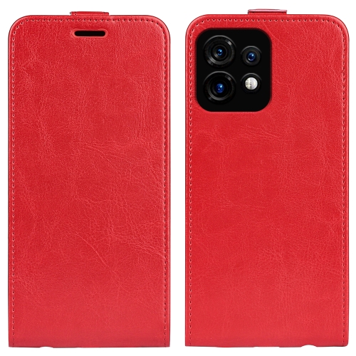 

For Motorola Moto X40 R64 Texture Vertical Flip Leather Phone Case(Red)