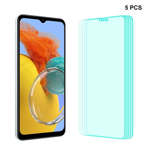 

For Samsung Galaxy M14 5pcs ENKAY Hat-Prince 0.26mm 9H 2.5D High Aluminum-silicon Tempered Glass Film