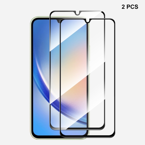 

For Samsung Galaxy A34 5G / M34 / F34 2pcs ENKAY Hat-Prince Full Glue High Aluminum-silicon Tempered Glass Film