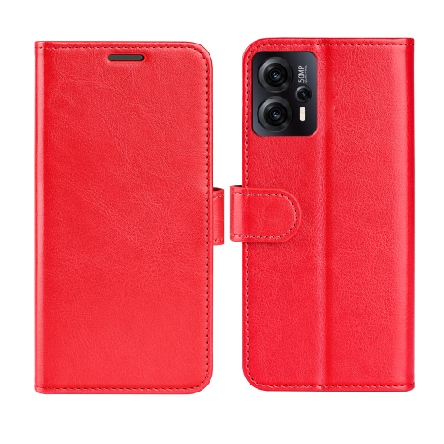 

For Motorola Moto G13 R64 Texture Horizontal Flip Leather Phone Case(Red)