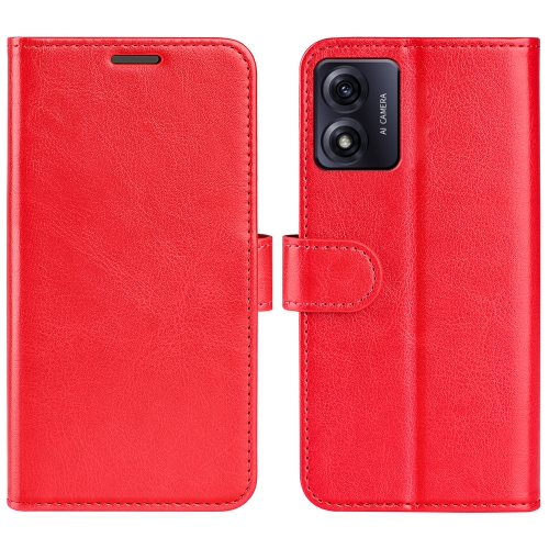 

For Motorola Moto E13 R64 Texture Horizontal Flip Leather Phone Case(Red)