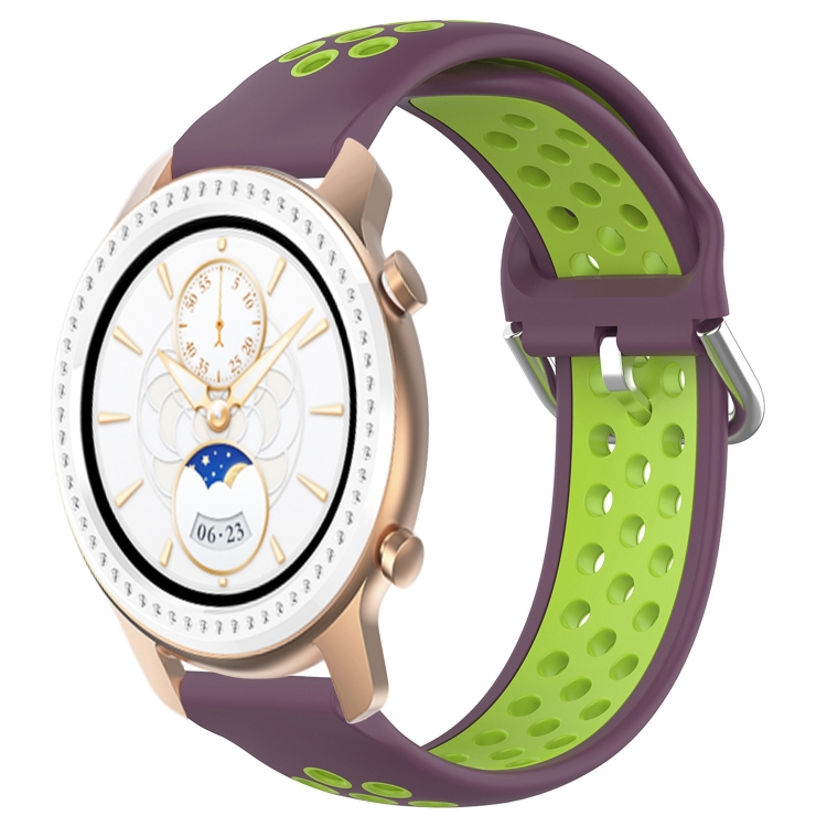 For Amazfit GTR 42MM 20mm Perforated Breathable Sports Silicone