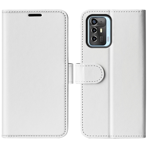 

For ZTE Blade A72 5G R64 Texture Horizontal Flip Leather Phone Case(White)