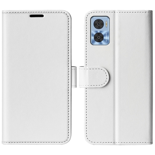 

For Motorola Moto E22 / E22i R64 Texture Horizontal Flip Leather Phone Case(White)