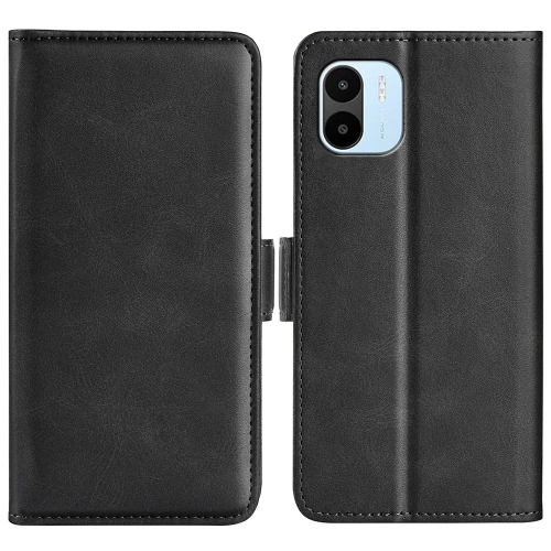 

For Xiaomi Redmi A1 4G Dual-side Magnetic Buckle Horizontal Flip Leather Phone Case(Black)