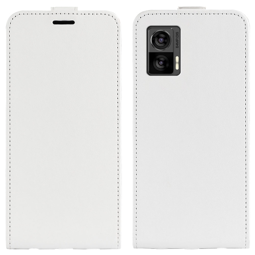 

For Motorola Moto E22 / E22i R64 Texture Vertical Flip Leather Phone Case(White)