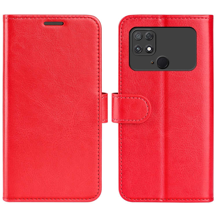 

For Xiaomi Poco C40 R64 Texture Horizontal Flip Leather Phone Case(Red)