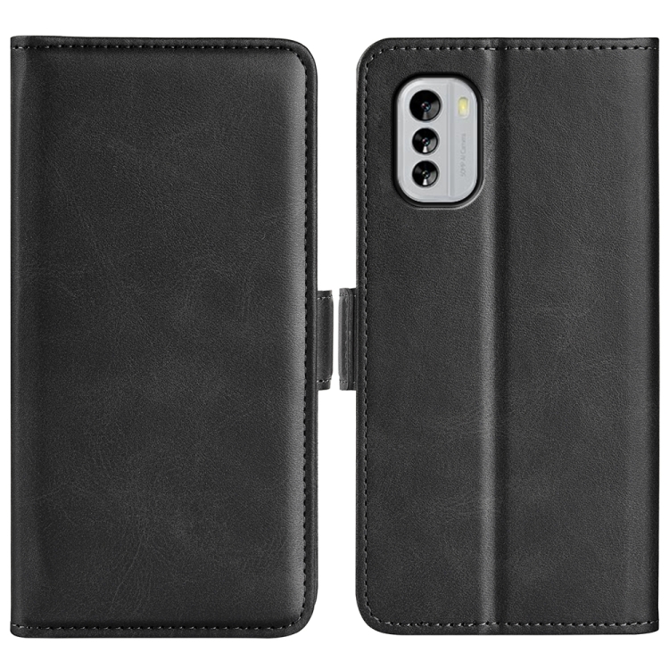 

For Nokia G60 / G40 Fusion Dual-side Magnetic Buckle Leather Phone Case(Black)