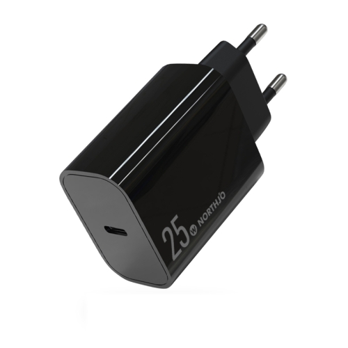 

NORTHJO NOPD2501 PD 25W USB-C / Type-C Single Port Fast Charger, Plug Type:EU Plug(Black)