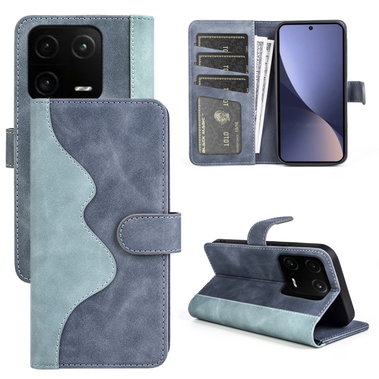 

For Xiaomi 13 Pro Stitching Horizontal Flip Leather Phone Case(Blue)