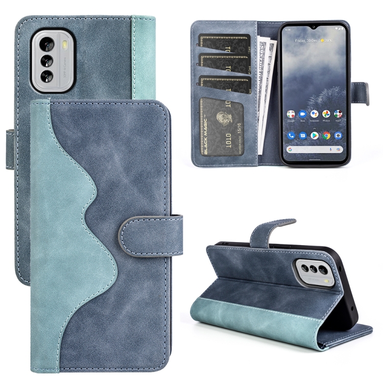 

For Nokia G60/G40 Fusion Stitching Horizontal Flip Leather Phone Case(Blue)
