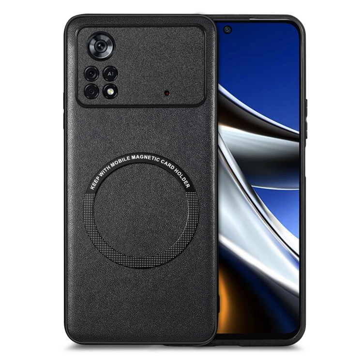 

For Xiaomi Poco X4 Pro 5G Solid Color Leather Phone Case(Black)