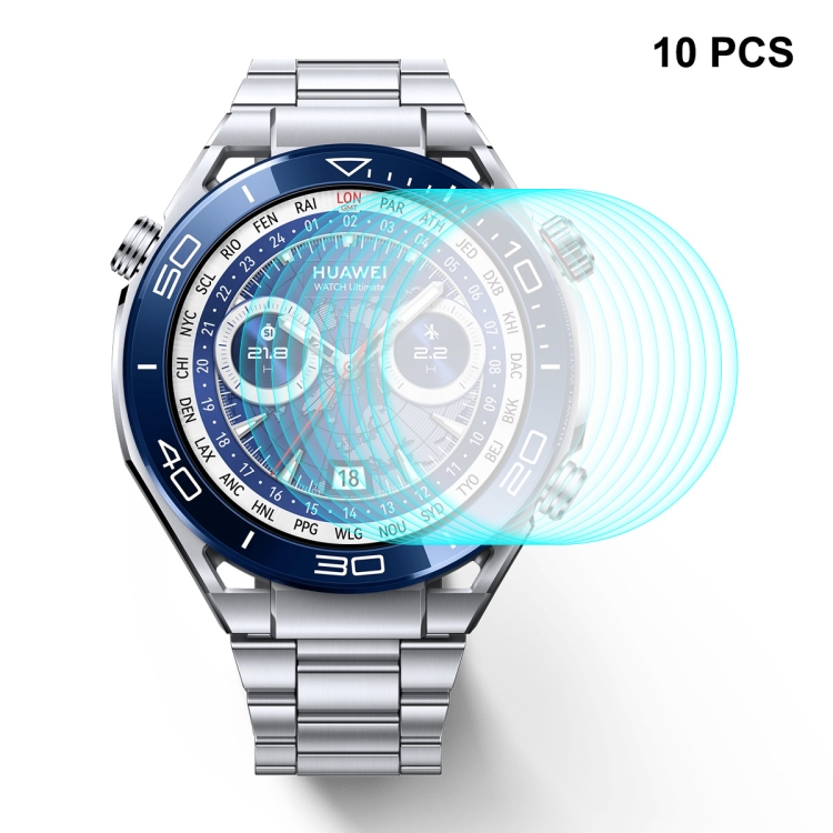 

10pcs For Huawei Watch Ultimate ENKAY Hat-Prince 0.2mm 9H Tempered Glass Screen Protector Watch Film