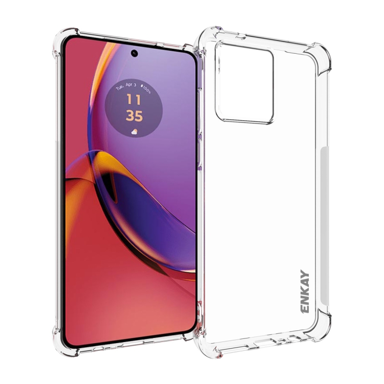 

For Motorola Moto G84 5G ENKAY Hat-Prince Transparent TPU Shockproof Phone Case