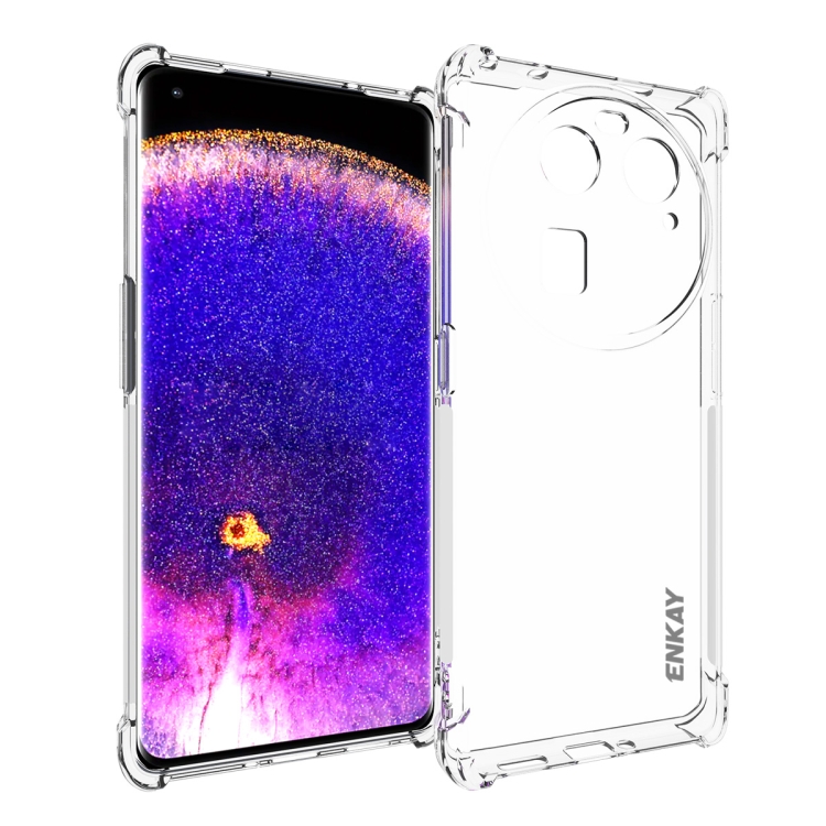 

For OPPO Find X6 ENKAY Clear TPU Shockproof Anti-slip Phone Case