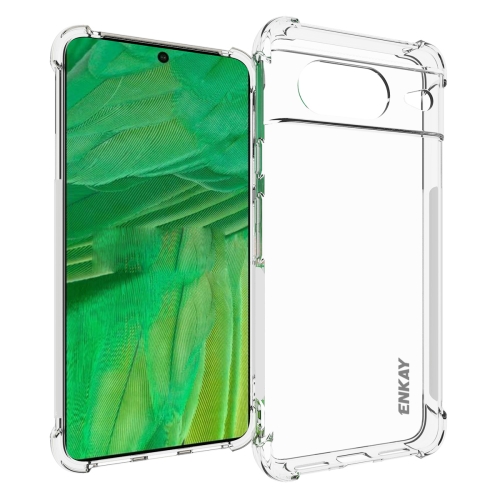 

For Google Pixel 8 ENKAY Clear TPU Shockproof Anti-slip Phone Case