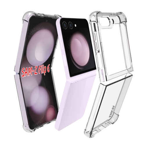 

For Samsung Galaxy Flip6 ENKAY Clear TPU Shockproof Anti-slip Phone Case