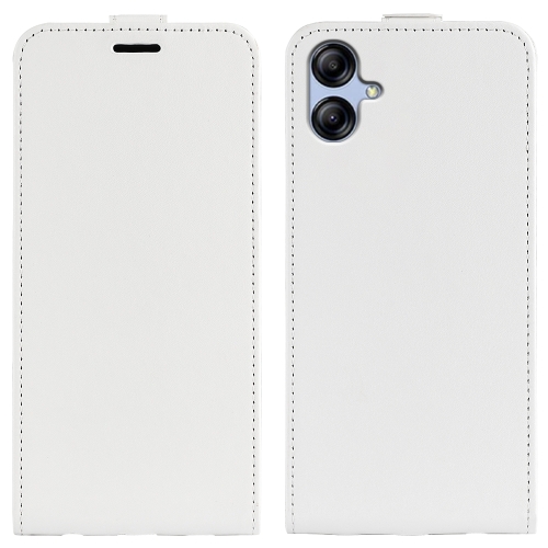 

For Samsung Galaxy A04e R64 Texture Vertical Flip Leather Phone Case(White)