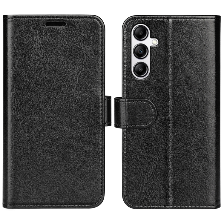 

For Samsung Galaxy A34 5G R64 Texture Horizontal Flip Leather Phone Case(Black)